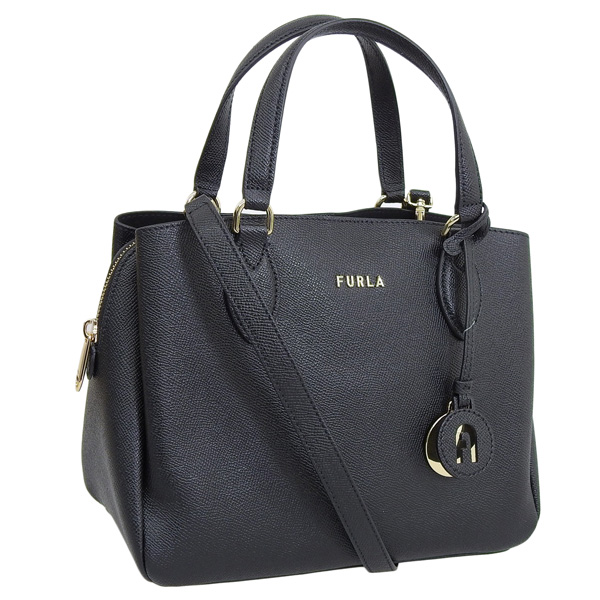 フルラ バッグ レディース ハンドバッグ 2WAYバッグ ショルダーバッグ アウトレット レザー ブラック MINEVRA S TOTE  WB00391BX0306O6000 FURLA