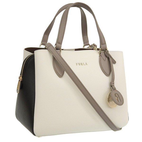 フルラ バッグ レディース トートバッグ アウトレット レザー ホワイトブラック ミネルヴァ Sサイズ FURLA MINERVA TOTE S  BAG WB00391BX03362953S