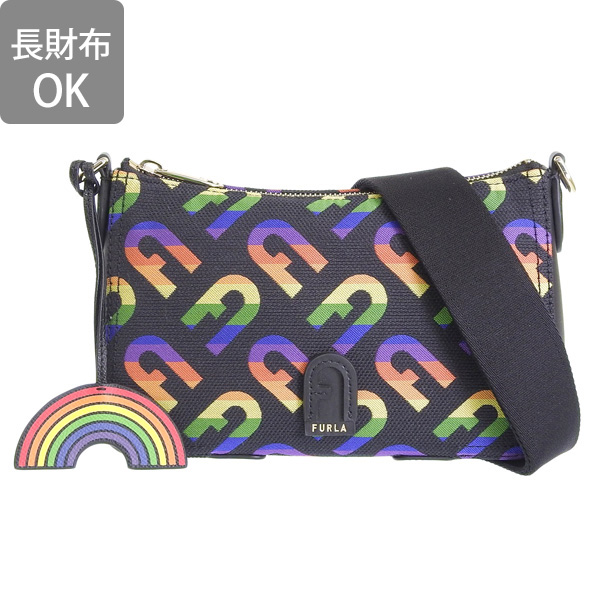 フルラ バッグ レディース ショルダーバッグ アウトレット ブラックマルチ アテナ ATENA CROSSBODY XL BAG WB00397BX2009MT000 FURLA 母の日　土日祝も毎日発送します FURLA（フルラ） バッグ レディース ショルダーバッグ アウトレット