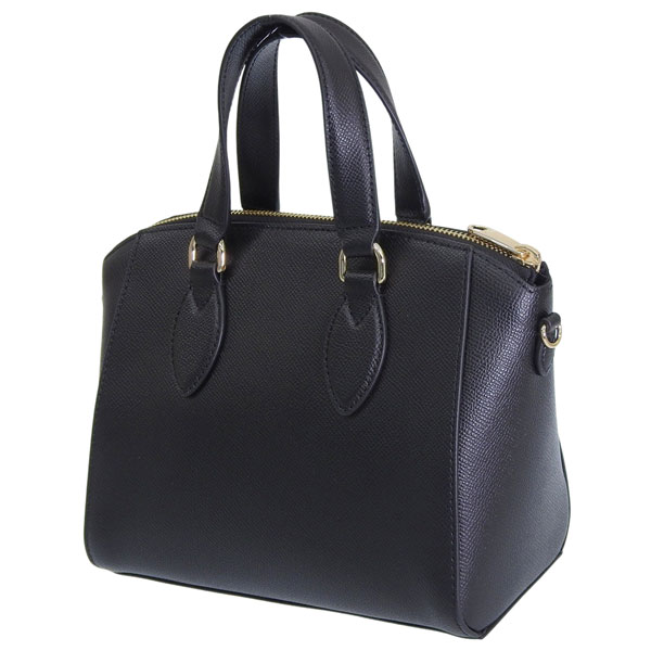 【未使用級/カード付】フルラ ミネルヴァ 2way ハンドバッグ レザー 黒 FURLA（フルラ） バッグ レディース ショルダーバッグ 2way