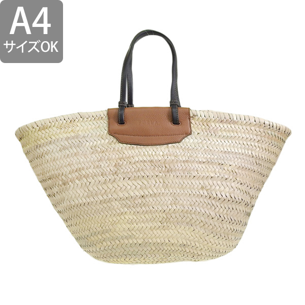 FURLA（フルラ） トートバッグ ストロー かごバッグ カゴ バスケット
