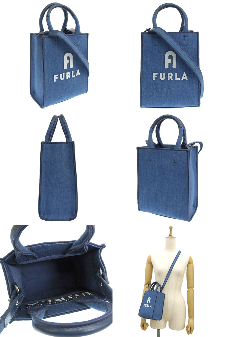 FURLA フルラ トートバッグ ショルダーバッグ 2WAY レディース デニム