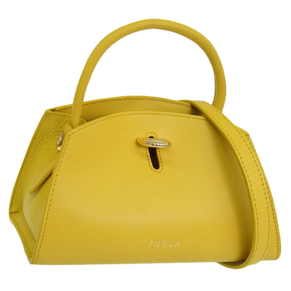 美品　FURLA フルラ　2ＷＡＹ　ショルダーバッグ　レザー FURLA 2WAYショルダーバッグ レザー グレー