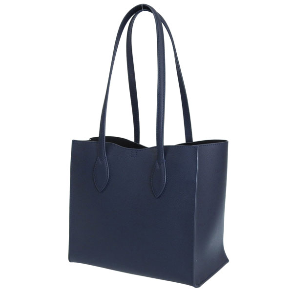 ネイビー トートバッグ　フルラ 美品 FURLA フルラ レザー トートバッグ ネイビー A4収納 レディース