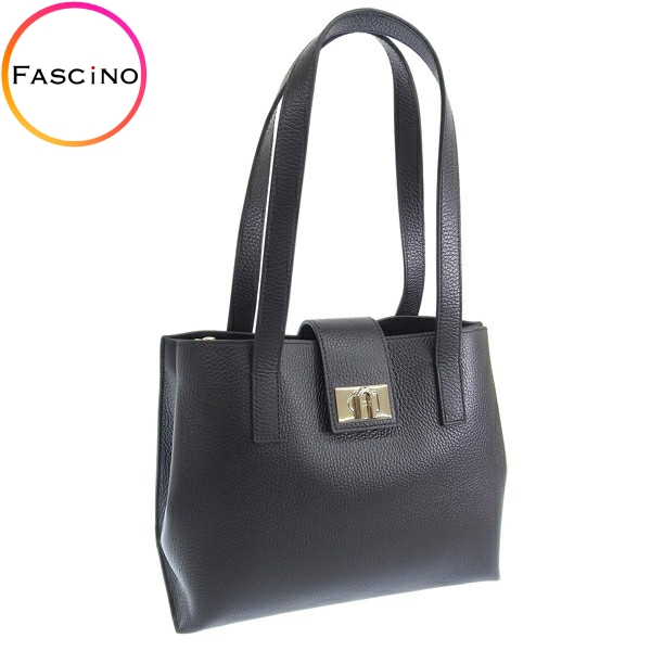 フルラ バッグ レディース トートバッグ レザー ブラック 1927 M TOTE 28 SOFT WB01098HSF000O6000 FURLA :wb01098hsf000o6000:FASCINO(ファッシノ)