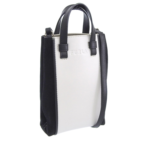 フルラ バッグ レディース ショルダーバッグ アウトレット レザー ホワイト×ブラック ミアステラ FURLA MIASTELLA CROSSBODY MINI BAG WE00289BX04581843S FURLA（フルラ） バッグ レディース ショルダーバッグ アウトレット