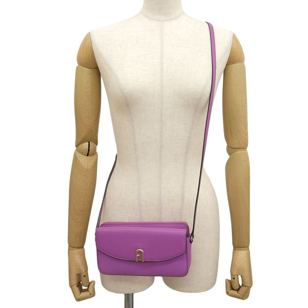 フルラ　PRIMULA ミニ　ショルダーバッグ　美品　バイオレット FURLA フルラ バッグ レディース ショルダーバッグ アウトレット