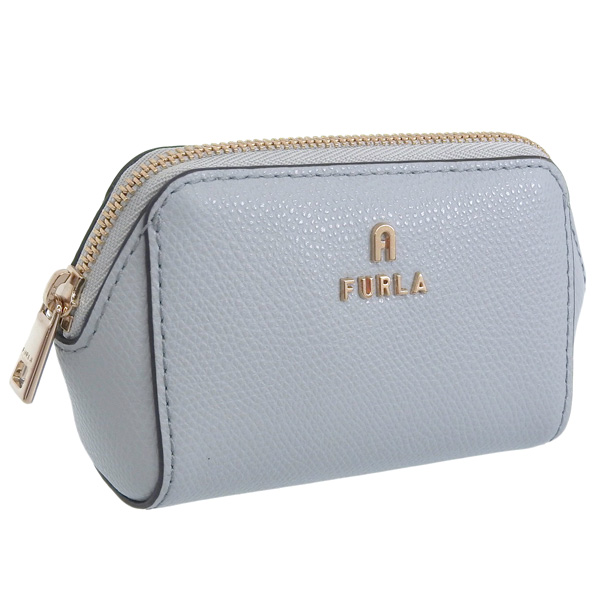 フルラ 化粧ポーチ コスメポーチ レディース アウトレット レザー ライトブルー カメリア FURLA CAMELIA COSMETIC CASE S WE00450ARE000AR300