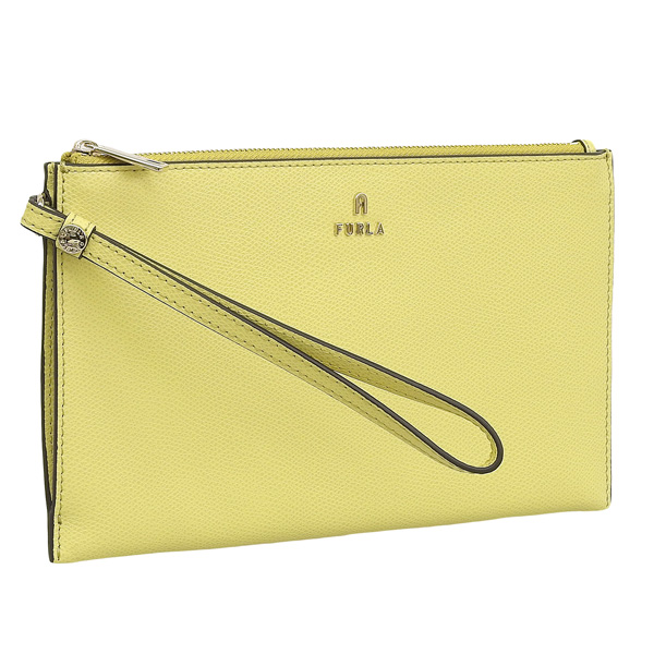 Yahoo! Yahoo!ショッピング(ヤフー ショッピング)フルラ ポーチ レディース アウトレット レザー イエロー カメリア FURLA CAMELIA ENVELOPE S WE00451ARE0002494S