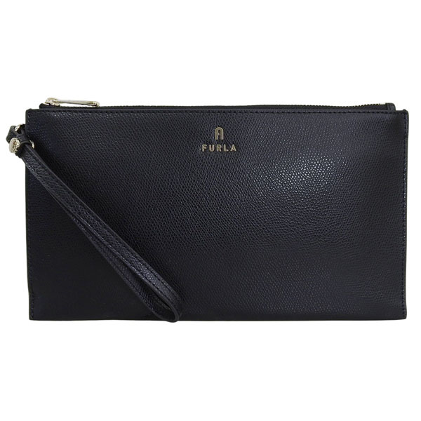 フルラ ポーチ レディース アウトレット レザー ブラック カメリア CAMELIA S ENVELOPE CASE VITTELLO ARES WE00451ARE000O6000 FURLA | FURLA | 01