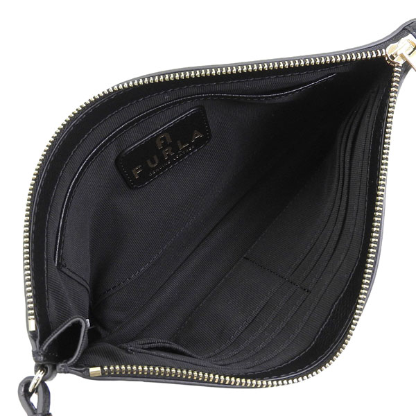 FURLA（フルラ） ポーチ レディース アウトレット レザー ブラック