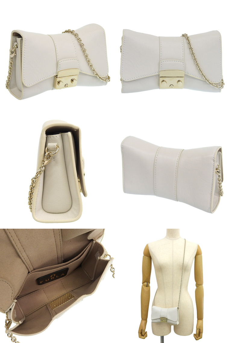 フルラ FURLA メトロポリス ミニチェーンショルダーバッグ グレージュ FURLA（フルラ） バッグ レディース チェーン ショルダーバッグ