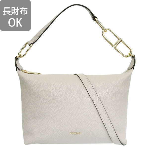 FURLA ショルダーバッグ ホワイト/グレー FURLA（フルラ） バッグ レディース ショルダーバッグ アウトレット