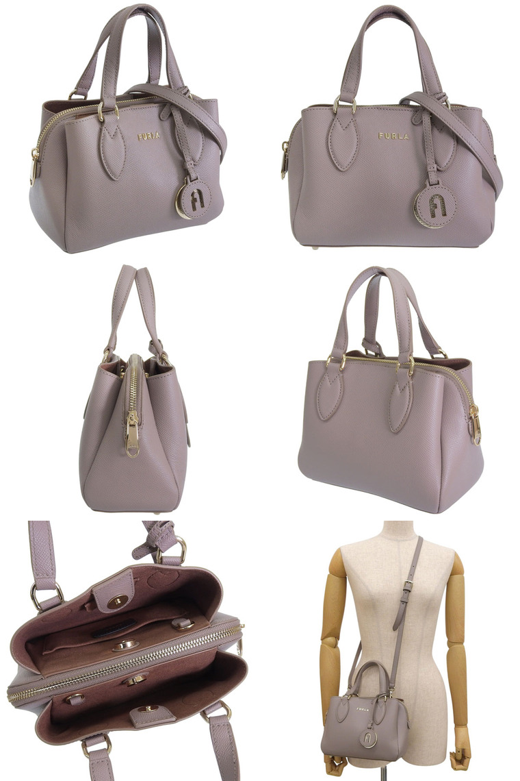 FURLA フルラ トートバッグ ミネルヴァ L バイカラー レザー 3層 FURLA