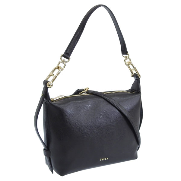 �t���� �o�b�O ���f�B�[�X �V�����_�[�o�b�O ���U�[ �u���b�N FURLA TONIE MINI HOBO WE00877A0023O6000