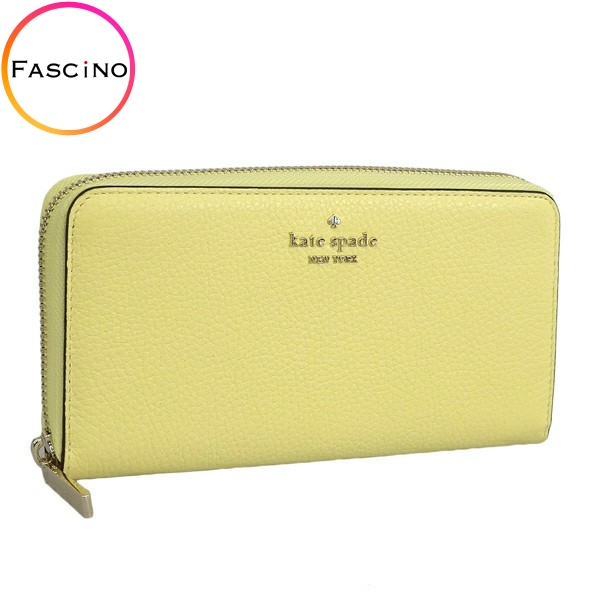 ケイトスペード 財布 レディース 長財布 アウトレット イエロー LG CONT WALLET WLR00392-701 KATE SPADE