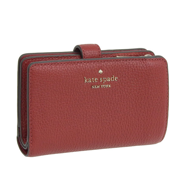 ケイトスペード KATE SPADE MD COMPACT BIFOLD WALLET 財布 折財布 二つ折り 財布 レザー レッド レディース wlr00394 | kate spade NEW YORK