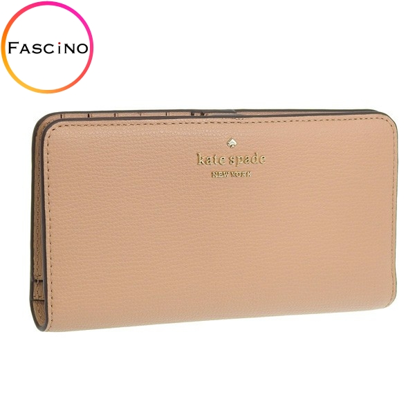 ケイトスペード 財布 レディース 長財布 アウトレット レザー ブラウン DARCY LG SLIMBFLD WLT WLR00545-200 KATE SPADE