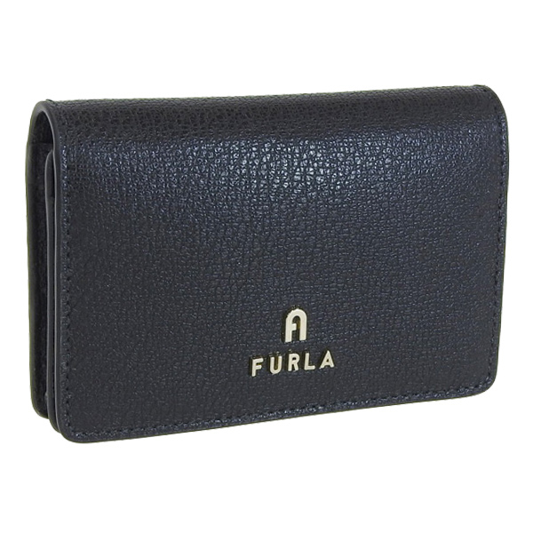 FURLA（フルラ） カードケース 名刺入れ レザー ブラック レディース