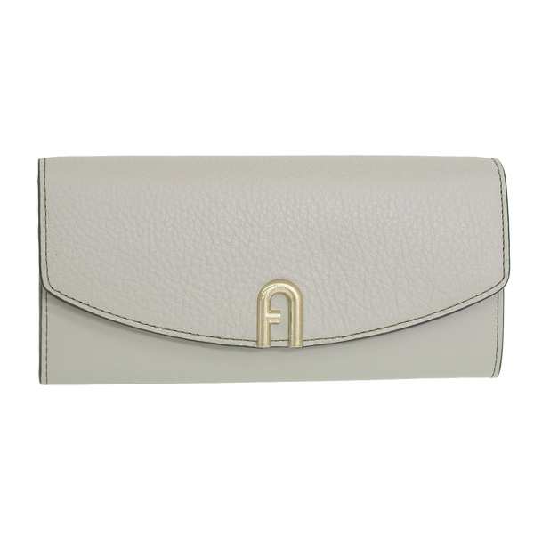 【新品未使用】 FURLA フルラ 長財布 ダフネ アーチロゴ グレー 灰色 FURLA（フルラ） 財布 レディース 長財布 レザー グレー PRIMULA
