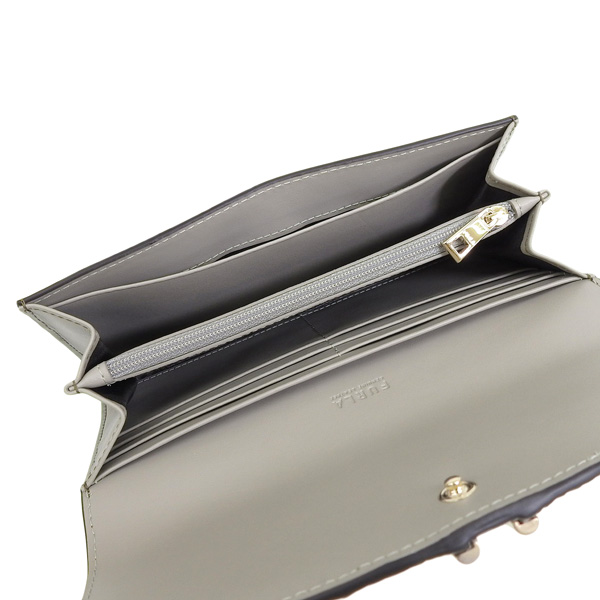 FURLA（フルラ） 財布 レディース 長財布 レザー グレー PRIMULA