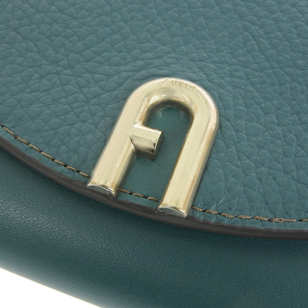 フルラ 三つ折り財布 プリムラ　コンパクトウォレット ロゴ グリーン　ミニ財布 FURLA フルラ 財布 三つ折り レディース 折財布 プリムラ