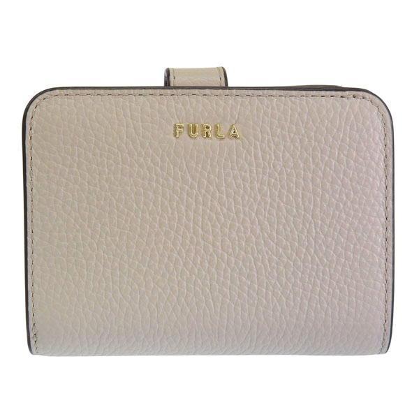 新品☆ FURLA フルラ　折り財布　ライトベージュ レザー 折り財布 FURLA（フルラ） 財布 レディース 2つ折り 折財布 コンパクト