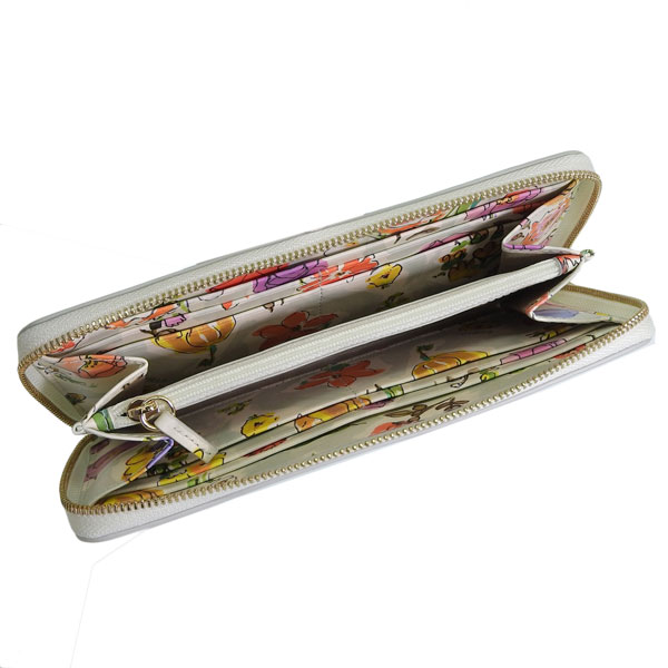 【最終値下げ】FURLA レザー 長財布 ベージュ/グリーン FURLA（フルラ） 財布 レディース 長財布 アウトレット レザー