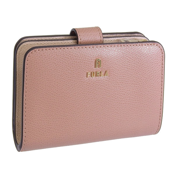 ♡NB♡　FURLA CAMELIA 二つ折り財布 ピンク FURLA（フルラ） 財布 レディース 2つ折り 折財布 コンパクト レザー