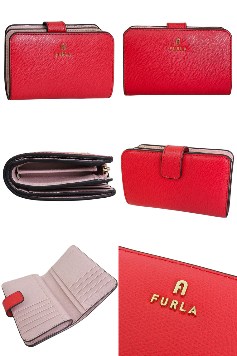 FURLA（フルラ） 財布 レディース 2つ折り 折財布 コンパクト レザー