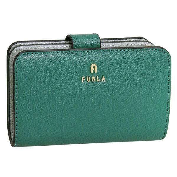 �t���� ���z ���f�B�[�X 2�܂� �܍��z �R���p�N�g ���U�[ �O���[���O���[ �J�����A FURLA CAMELIA M COMPACT WALLET WP00314ARE0004349S