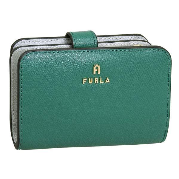 �t���� ���z ���f�B�[�X 2�܂� �܍��z �R���p�N�g ���U�[ �O���[���O���[ �J�����A FURLA CAMELIA S COMPACT WALLET WP00315ARE0004349S