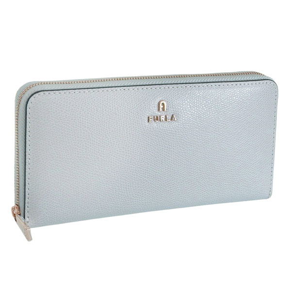 FURLA（フルラ） 財布 レディース 長財布 レザー グレー カメリア 