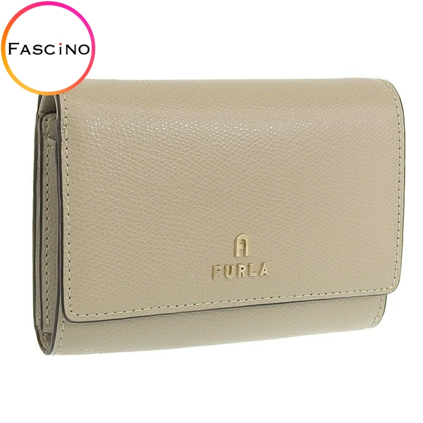 FURLA（フルラ） 財布 レディース 二つ折り 折財布 グレー カメリア