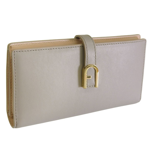 FURLA（フルラ） 財布 レディース 長財布 アウトレット レザー グレー