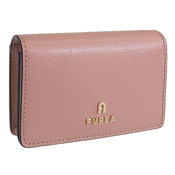 FURLA 名刺入れ ピンクベージュ レザー FURLA フルラ 名刺入れ カードケース レディース レザー ピンク