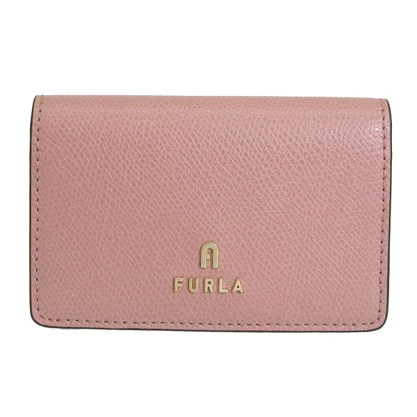 フルラ FURLA カードケース 二つ折り スモール カメリア ビジネスカードケース CAMELIA S 名刺入れ 2024年秋冬新作 WP00408 ARE000 フルラ FURLA カードケース 二つ折り スモール カメリア ビジネス