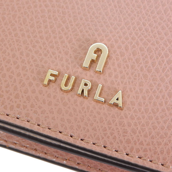 FURLA 名刺入れ ピンクベージュ レザー FURLA フルラ 名刺入れ カードケース レディース レザー ピンク