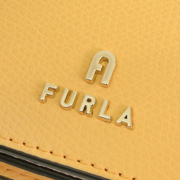 フルラ 名刺入れ レディース カードケース レザー イエローベージュ