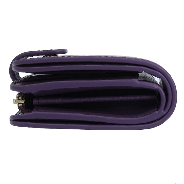 未使用【フルラ 】二つ折り財布 ラウンドファスナー レザー パープル 正規品 フルラ FURLA 財布 （パープル） - ファッション通販 d fashion