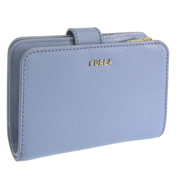 FURLA 二つ折り財布 水色 FURLA（フルラ） 財布 レディース 2つ折り 折財布 コンパクト