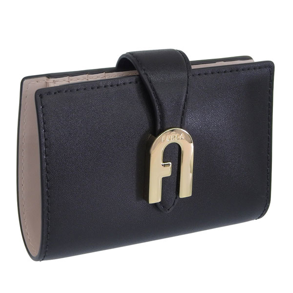 新品未使用　FURLA フルラ　折り財布　ブラック　レザー　二つ折り FURLA（フルラ） 財布 レディース 2つ折り 折財布 コンパクト