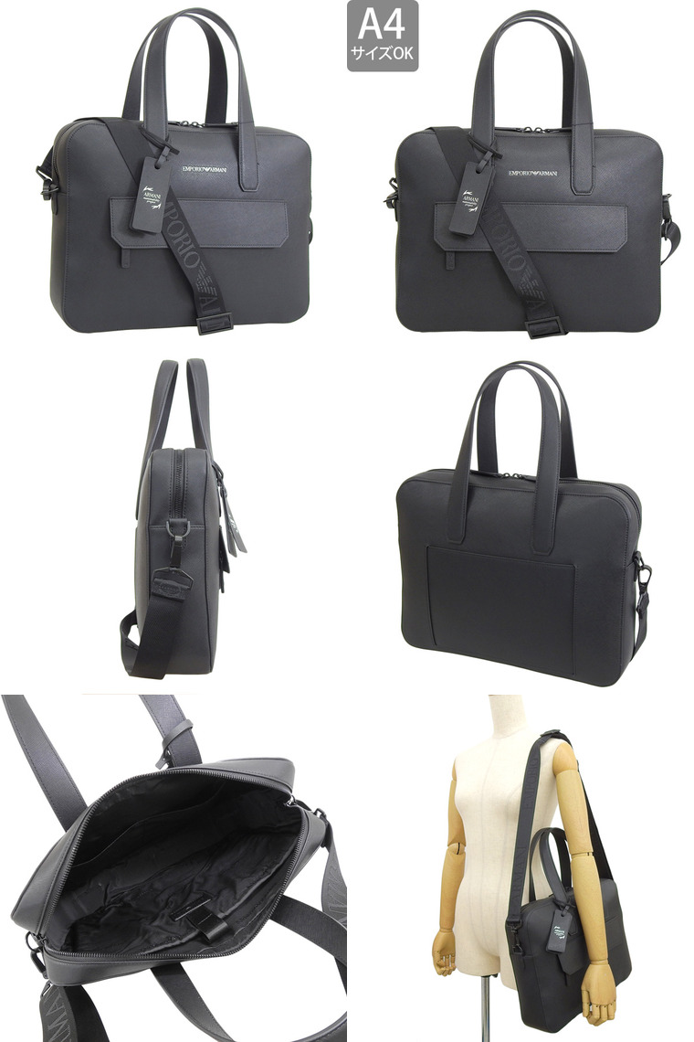 美品　EMPORIO ARMANI レザー　ブリーフケース　ショルダー　2way ARMANI COLLEZIONI 2WAY ブリーフケース ビジネスバッグ ショルダー