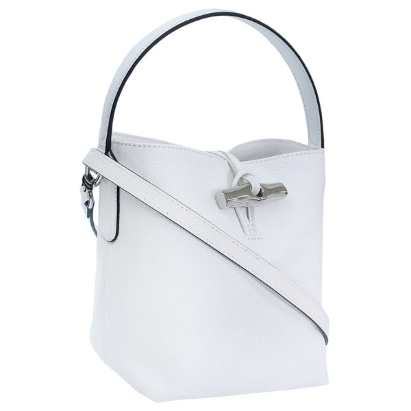 ロンシャン　ロゾ　レザー　トートバッグ　ショルダーバッグ2way LONGCHAMP ロンシャン ロゾ 2WAYバッグ グレー レザー