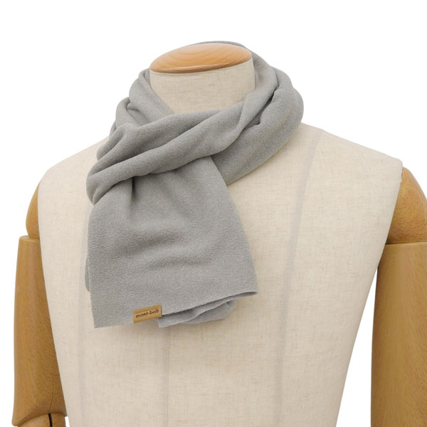 美品◇ミンク　マフラー　ライトグレー Pierrot ふんわりフェイクウールマフラー （ライトグレー