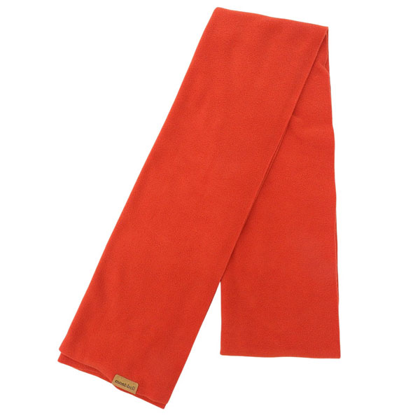 モンベル 衣類 メンズ レディース マフラー レッド(RD) シャミース マフラー 1118163RD mont-bell