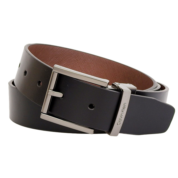 カルバンクライン ベルト メンズ リバーシブル ビジネス カジュアル 48 ブラック 11CK010024 CALVIN KLEIN
