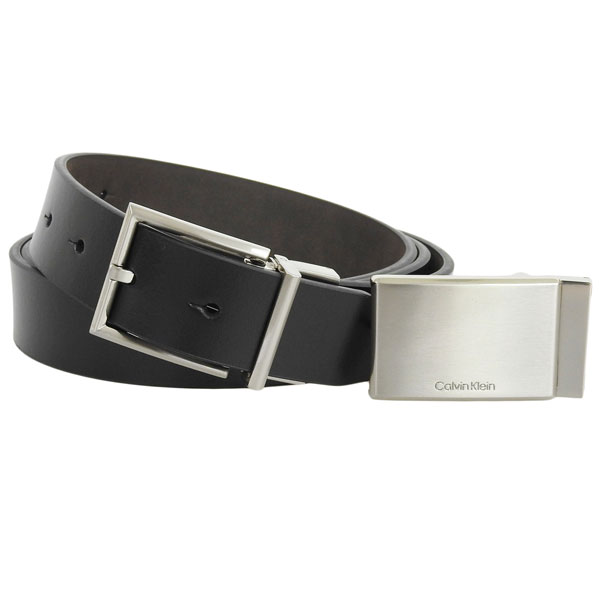 カルバンクライン ベルト メンズ リバーシブル スーツ ビジネス カジュアル 48 レザー 本革 ブラック×ブラウン 4 in 1 Men's Belt Set 11CK020026-078 CALVIN KLEIN