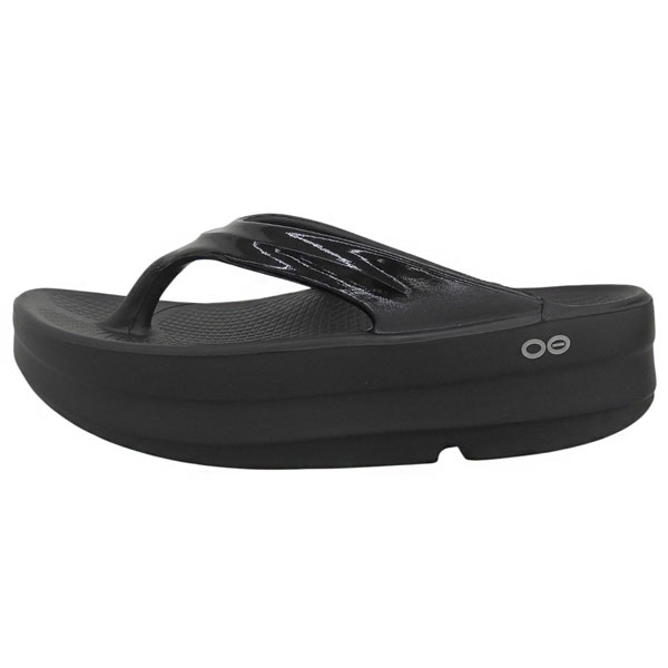 OOFOS（ウーフォス） 靴 レディース サンダル 24cm ブラック OOMEGA