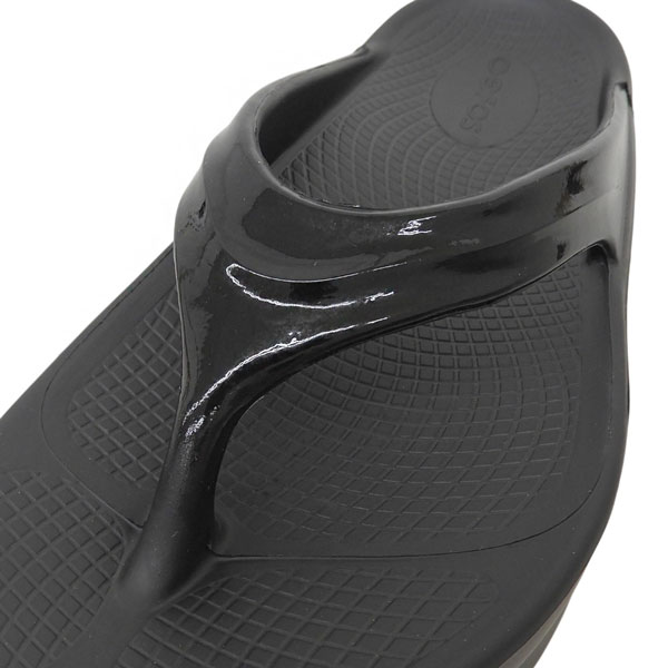OOFOS（ウーフォス） 靴 レディース サンダル 24cm ブラック OOMEGA